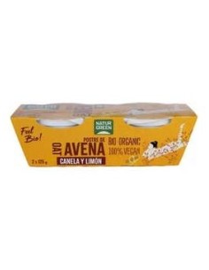 Naturgreen Postre Ecológico De Avena Con Canela Y Limón (2X125G)
