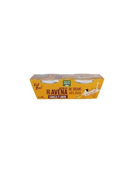 Naturgreen Postre Ecológico De Avena Con Canela Y Limón (2X125G)