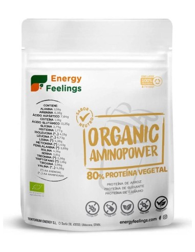 Energy Feelings Organic Aminopower 80% Neutro 500G