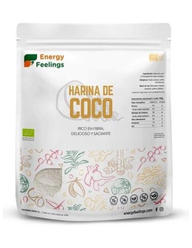 Energy Feelings Harina De Coco Eco Vegan Sin Gluten 1Kg