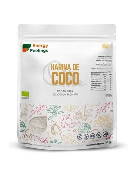Energy Feelings Harina De Coco Eco Vegan Sin Gluten 1Kg