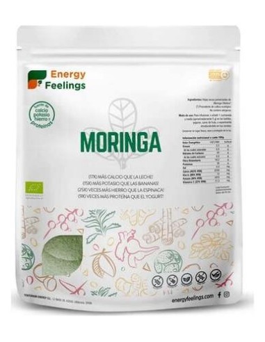 Energy Feelings Moringa Polvo Eco Vegan Sin Gluten1Kg
