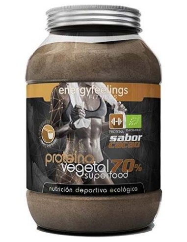Energy Feelings Proteina Vegana 70% Cacao Eco Vegan 1Kg