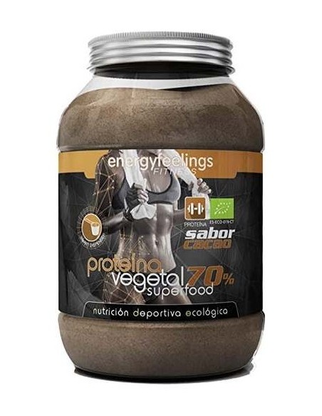 Energy Feelings Proteina Vegana 70% Cacao Eco Vegan 1Kg