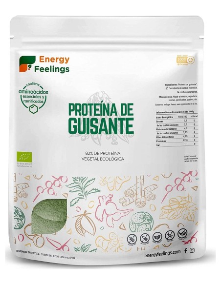 Energy Feelings Proteina De Guisante Vainilla Eco Vegan Sin Gluten 1Kg