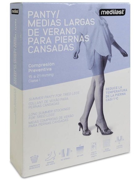 Medilast Fresh Panty Compresión Ligera Beige Talla S, 1 Ud