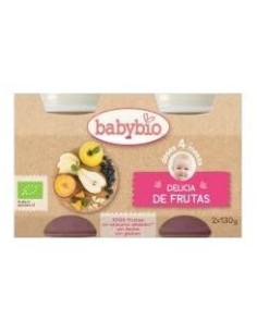 Babybio Tarrito Ecológico Delicia De Frutas 2X130G 2