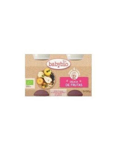 Babybio Tarrito Ecológico Delicia De Frutas 2X130G