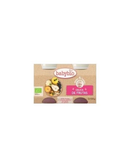 Babybio Tarrito Ecológico Delicia De Frutas 2X130G