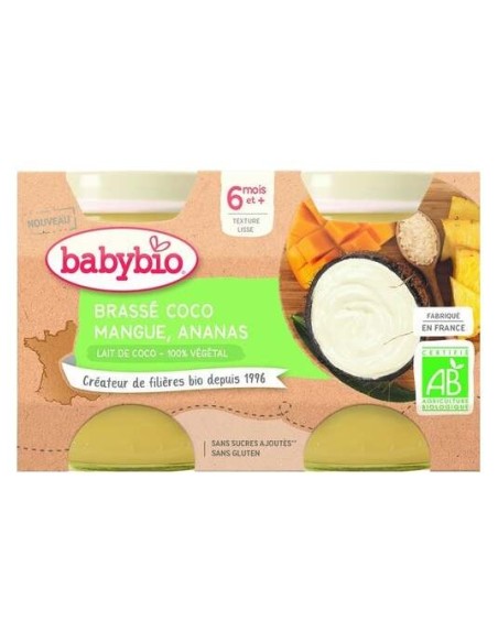 Babybio Brasse Coco Mangue Ananas 2X130G