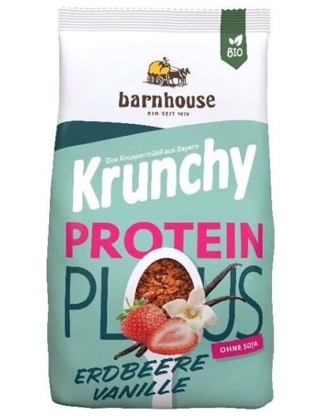 Barnhouse Muesli Krunchy Protein Plus Fresa Vainilla Bio 325G