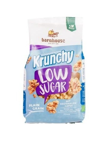 Barnhouse Muesli Krunchy Low Sugar Plain Grain 375G