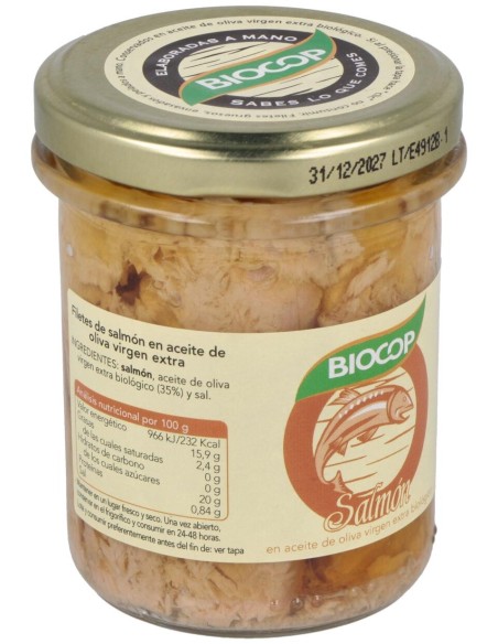 Biocop Salmon Filetes Bio 195G