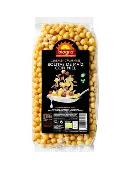 Biogra Bolitas Maiz Miel Hinchadas 250G