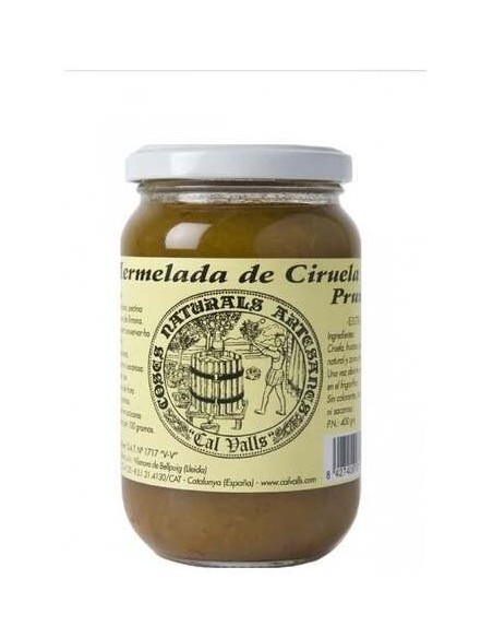 Cal Valls Mermelada Ciruela Sin Azúcar 370 G