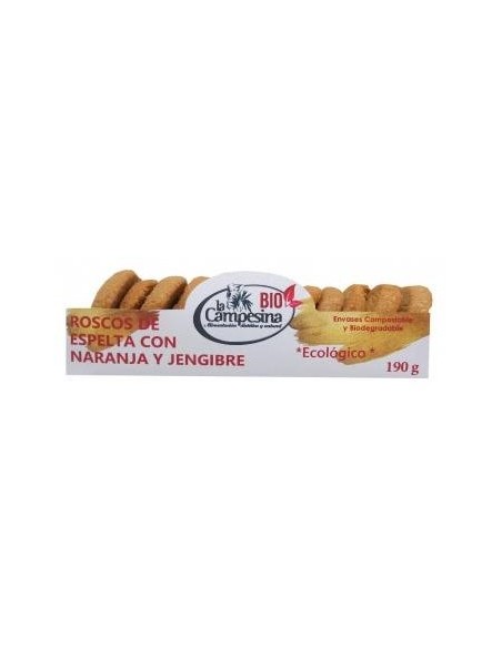 La Campesina Bio Rosco Navidad Vegano Naranja Jengibre 190G