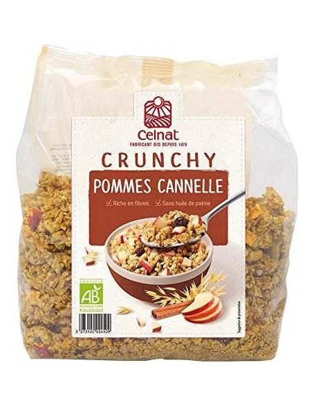 Muesli Crunchy Manzanas Y Canela Bio 500Gr.