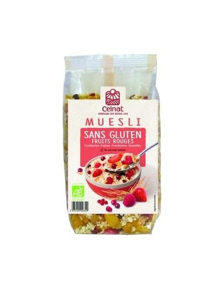 Celnat Muesli De Frutos Rojos Sin Gluten Bio 375G