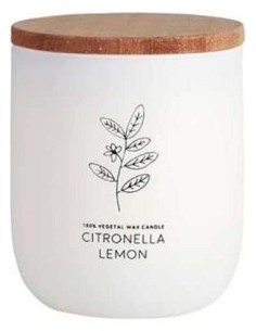 Cerabella Vela Vaso Blanco Citvasl Citronela Limón 7X9Cm 1Ud