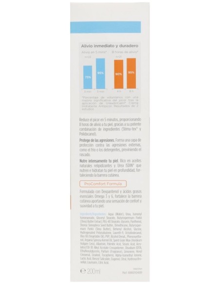 Isdin Ureadin Calm Crema Hidratante Antipicor, 200 Ml
