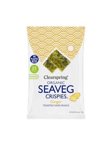 Clearspring Snack Alga Nori Jengibre Bio 4G