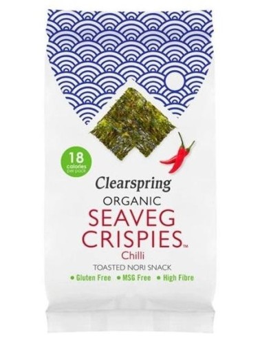 Clearspring Snack Algas Nori Chili Bio 4G