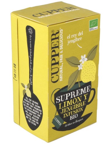 Limon Y Jengibre Infusion 20 Bolsitas.Bio