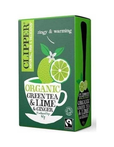 Te Verde Con Lima Jengibre Infusion 20Bolsitas Bio