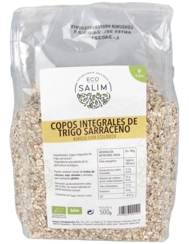 Copos De Trigo Sarraceno Integrales 500Gr. Bio
