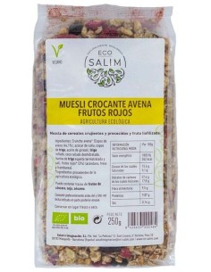 Eco-Salim Muesli Crocante De Avena Y Frutos Rojos Bio 250G 2