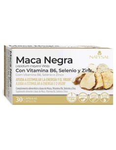 Natysal Maca Negra Vitamina B6 Selenio Zinc 30Caps