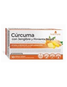 Natysal Cúrcuma Con Jengibre Y Pimienta Negra 30Caps