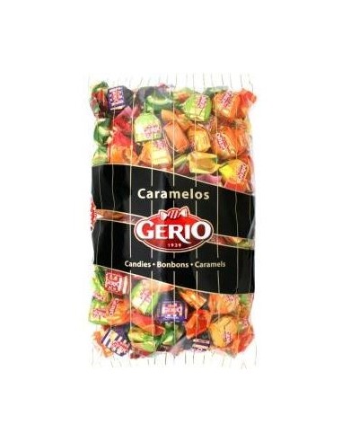 Gerio Caramelo Relleno Frutas 8 Sabores 1Kg