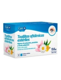 Care+ Toallitas Oftálmicas Estériles, 30 Uds