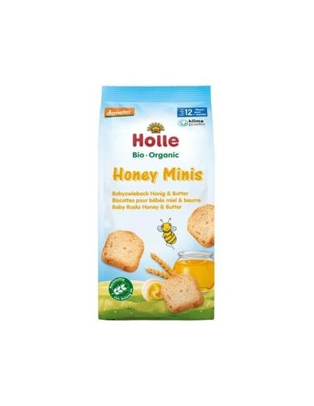 Holle Honey Minis Organic Baby Rusk Honey And Butter +12M 100G