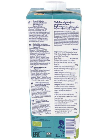 Isola Bio Bebida Veg Coco Suprem S/A S/G 1000Ml