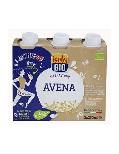 Isola Bio Bebida Vegetal De Avena Bio Sin Gluten Vegan 3X250Ml