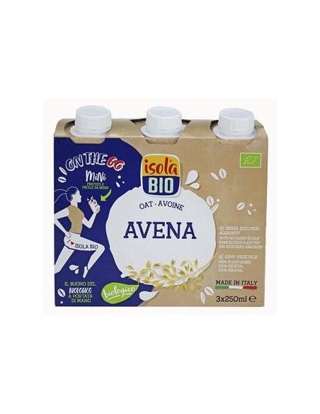 Isola Bio Bebida Vegetal De Avena Bio Sin Gluten Vegan 3X250Ml