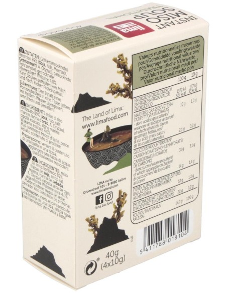 Sopa Miso Tradicional Instantanea 4Sbrs. Bio Vegan