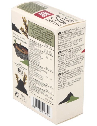 Sopa Miso Tradicional Instantanea 4Sbrs. Bio Vegan