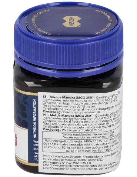 Manuka Miel De Manuka Mgo 250+ 250G