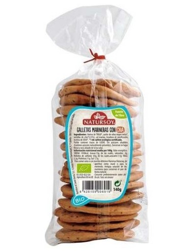 Natursoy Galletas Marineras Con Chía 140G