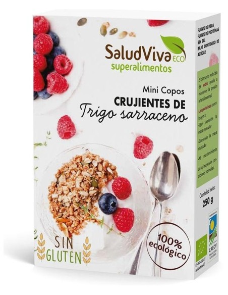 Salud Viva Mini Copos Crujientes Trigo Sarraceno Bio 250G