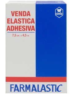 Farmalastic Venda Elástica Adhesiva 4,5 M X 7,5 Cm, 1 Ud