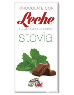 Chocolates Solé Chocolate Leche Stevia Sin Gluten 100G