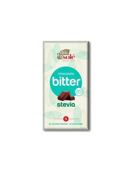 Chocolatina Chocolate Negro 72% Con Stevia 25G 30U
