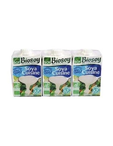 Crema De Soja Cuisine Para Cocinar 3Uds. Bio