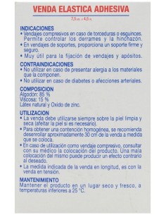 Farmalastic Venda Elástica Adhesiva 4,5 M X 7,5 Cm, 1 Ud 2