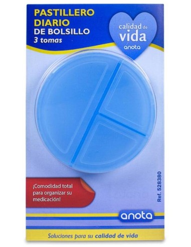 Anota Pastillero Diario 3 Tomas, 1 Ud