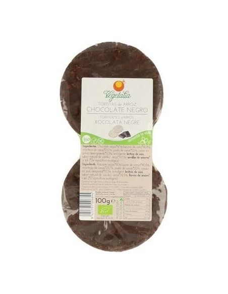 Vegetalia Tortitas De Arroz Con Chocolate Negro Bio 100G